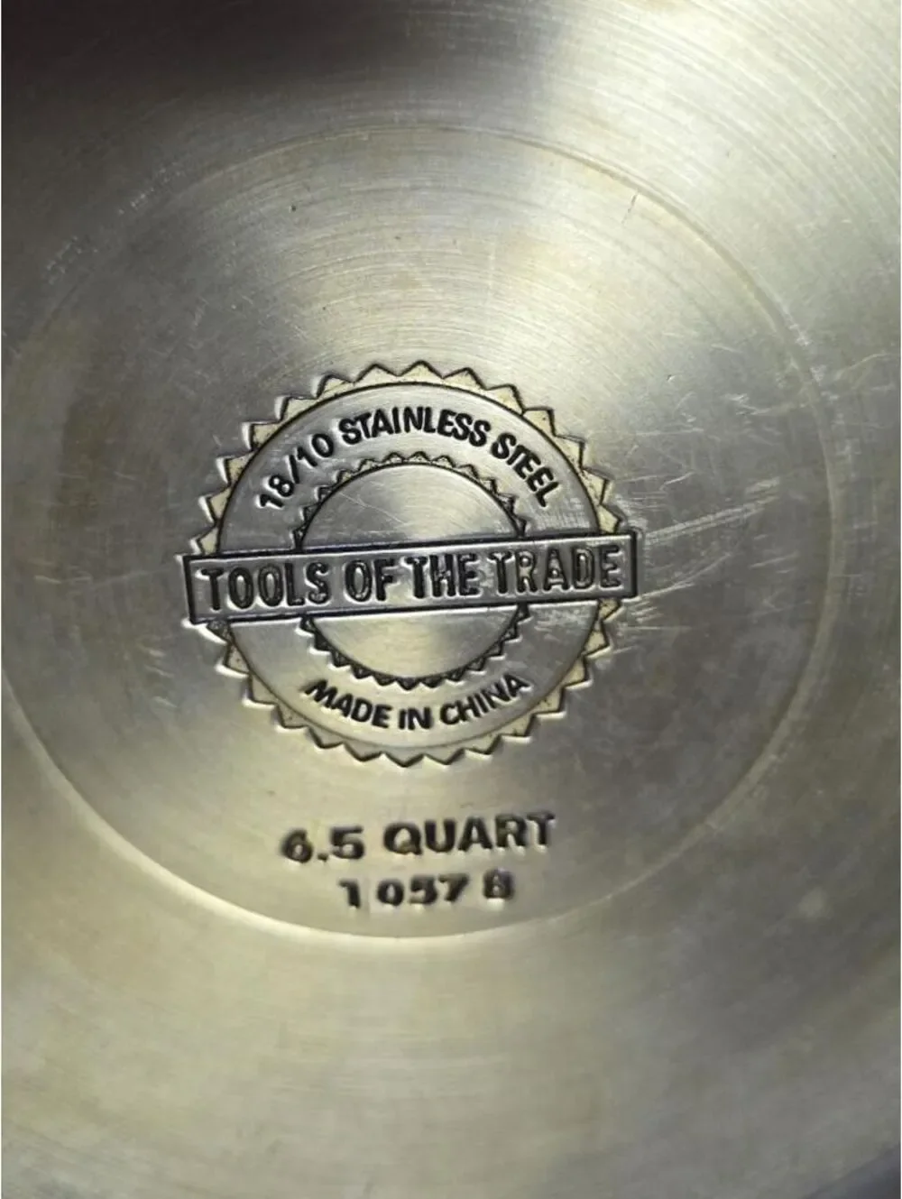 Tools of the Trade 6.5 Quart Stainless Steel Stock Pot Dutch Oven with Lid